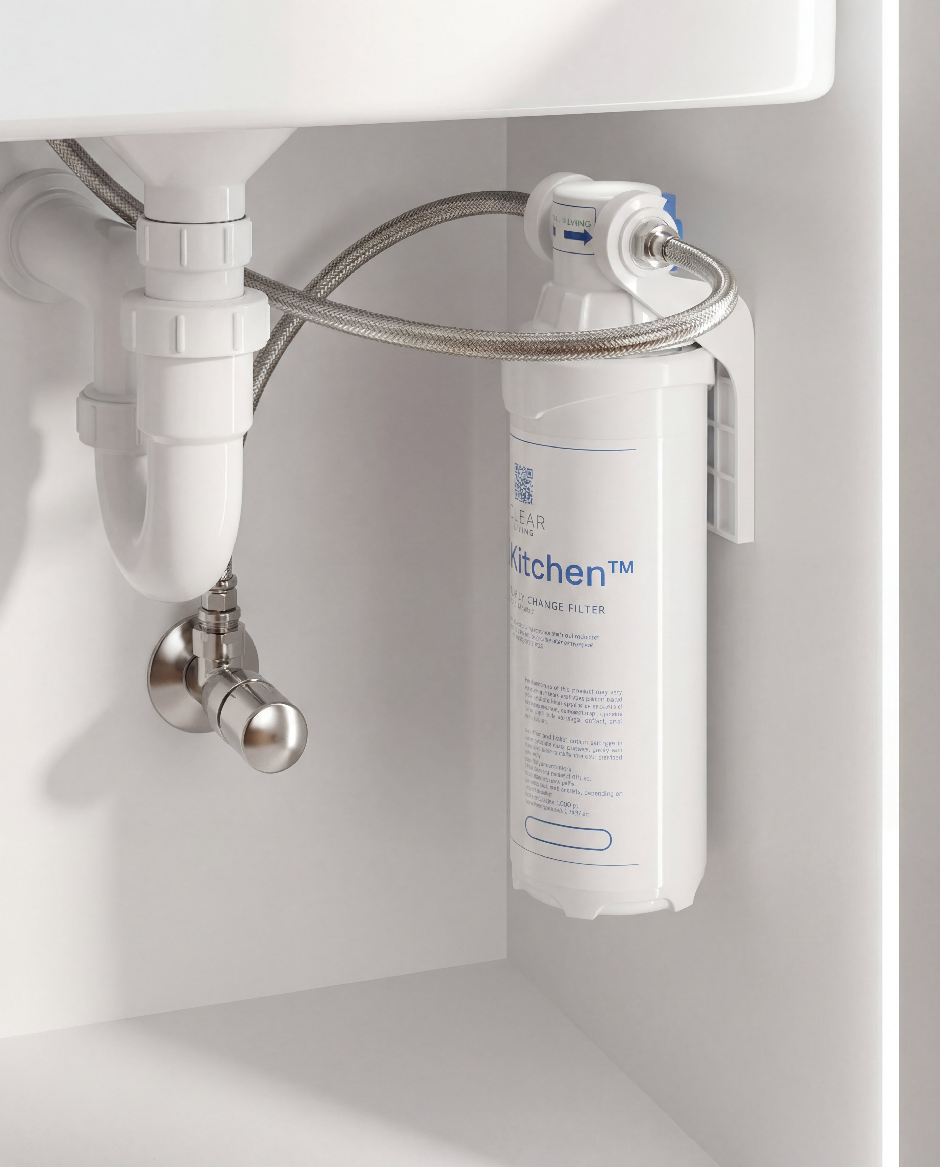 Sistema de filtro de cambio rápido debajo del fregadero ClearKitchen™